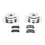 PowerStop K3147 Z23 Daily Driver Carbon-Fiber Ceramic Brake Pad and Drilled & Slotted Rotor Kit