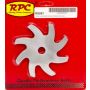 RACING POWER CO-PACKAGED RPCR8867 Alternator Pulley Fan Polished Aluminum