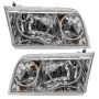 Oracle Lighting 7724-334 SMD Pre-Assembled Headlights, Chrome Bezel, Halogen, ColorSHIFT - No Controller