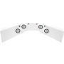 QUICKCAR RACING PRODUCTS QRP61-6024 4-Gauge Molded Dash OP/WT/OT/FP White