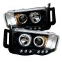 SPYDER 5009951 Projector Headlights - CCFL Halo - Black
