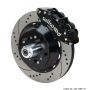 Wilwood 140-14841-D Narrow Superlite 6R Black Front Big Brake Kit Ford 14in Drilled/Slotted Rotor