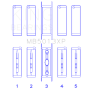 King Engine Bearings MB5013XP King Chevy LS1/LS6/LS3 Performance Main Bearing Set - Size STD