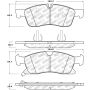 StopTech 11-20 Jeep Grand Cherokee Street Select Front Brake Pads