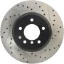 Stoptech 127.34071L 08-09 BMW 535 Series / 04-09 545i/550i/645Ci/650i Slotted & Drilled Left Front Rotor