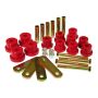 Prothane 7-1050 67-81 Chevy Camaro HD Spring & Shackles Bushings - Red