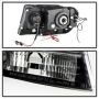 SPYDER 5078568 Projector Headlights - LED Halo - Black Smoke