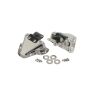 Kentrol 81-95 Jeep CJ/Wrangler YJ Interior Door Latch Brackets Pair - Polished Silver