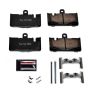 PowerStop Z23-871 PowerStop - Z23 Daily Driver Carbon-Fiber Ceramic Brake Pads with Hardware Kit