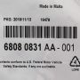 Mopar 68080831AA O RING KIT, Fuel Injector