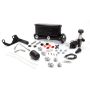 Wilwood 261-13269-BK HV Tandem M/C Kit w L/H Bracket & Prop Valve - 1in Bore Black