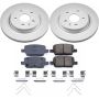 PowerStop CRK7289 Genuine Geomet Coated Rotor and Low-Dust Ceramic Brake Pad Kit