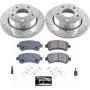PowerStop K7313 Z23 Daily Driver Carbon-Fiber Ceramic Brake Pad and Drilled & Slotted Rotor Kit