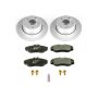 PowerStop ESK5106 Genuine Geomet Coated Rotors, ECE-R90 Brake Pads + Hardware Kit