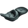 Mustang Motorcycle 75570 Mustang 97-07 Harley Electra Glide, Rd Glide Wide Touring Regal 1PC Seat w/Studs - Black