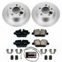 PowerStop CRK6664 Genuine Geomet Coated Rotor and Carbon-Fiber Ceramic Brake Pad Kit
