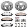 PowerStop K1860-36 Z36 Truck and SUV Carbon-Fiber Ceramic Brake Pad and Drilled & Slotted Rotor Kit