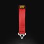 OMP RACING, INC. OMPEB0-0578-061 Tow Hood Red Stainless 100mm ID