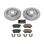 PowerStop K4746 Z23 Daily Driver Carbon-Fiber Ceramic Brake Pad and Drilled & Slotted Rotor Kit