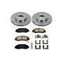 PowerStop KOE1237 OE Stock Replacement Low-Dust Ceramic Brake Pad and Rotor Kit