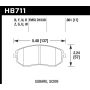 Hawk Performance HB711Z.661 Performance Ceramic Disc Brake Pad