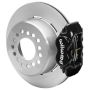 Wilwood 140-17121 Chevy Monte Carlo Forged 4 Piston DynaPro Black Caliper HP32 VV Plain Rotor - 12.19x0.81