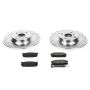 PowerStop K5267 Z23 Daily Driver Carbon-Fiber Ceramic Brake Pad and Drilled & Slotted Rotor Kit