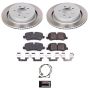 PowerStop SC6564 Semi-Coated Rotor and Low-Dust Ceramic Brake Pad Kit