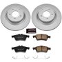 PowerStop CRK5842 Genuine Geomet Coated Rotor and Low-Dust Ceramic Brake Pad Kit