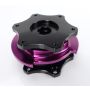 NRG Quick Release SFI SPEC 42.1 - Shiny Black Body / Shiny Purple Ring