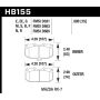 Hawk Performance HB155F.580 HPS Disc Brake Pad