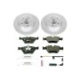 PowerStop ESK5298 Genuine Geomet Coated Rotors, ECE-R90 Brake Pads + Hardware Kit