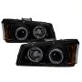 SPYDER 5078315 Projector Headlights - LED Halo - Black Smoke