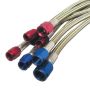 Nitrous Express 11121 4AN (10FT) STAINLESS STEEL BRAIDED HOSE (RED)