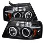 SPYDER 5030085 Projector Headlights - Version 2 - CCFL Halo - Black