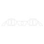 Cometic Gasket C5611-125 Cometic Chrysler B/RB .125in Fiber Intake Mani Gskt Set-1.229in x 2.310in Rectangle Port
