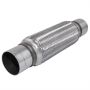 FORTLUFT 4401091 Exhaust Flex Connector with Extension Pipes 2.50''x10.00''x14.00'' Stainless Steel