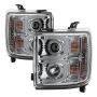 SPYDER 5081049 Projector Headlights - Light Bar DRL - Chrome