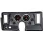 AutoMeter 7024-DB DIRECT FIT DASH KIT, NOVA 69-76, TACH/MPH/FUEL/OILP/WTMP/VOLT, DESIGNER BLACK