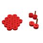 Energy Suspension 74-75 Jeep CJ5/CJ7/CJ8 Scrambler Red Body (Cab) Mount Set