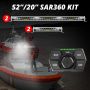 XKGLOW XK-SAR360-3311W XK Glow SAR360 Light Bar Kit Emergency Search and Rescue Light System White (2)52In (2)20In