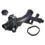 FEBI 103086 Coolant Flange with coolant temperature sensor and gasket