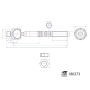 FEBI 180273 Inner Tie Rod with nut