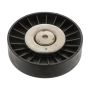 FEBI 21568 Idler Pulley for auxiliary belt, with bolt