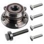 FEBI 27317 Wheel Bearing Kit with wheel hub, ABS sensor ring and fastening bolts