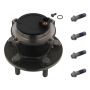 FEBI 34271 Wheel Bearing Kit with wheel hub, ABS sensor ring and fastening bolts
