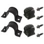 FEBI 45876 Anti Roll Bar Bush Kit with brackets and bolts