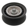 FEBI 47333 Idler Pulley for auxiliary belt, with bolt