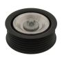 FEBI 49372 Idler Pulley for auxiliary belt, with bolt