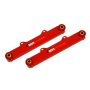 BMR 10-15 5th Gen Camaro Rear Non-Adj. Toe Rods (Polyurethane) - Red